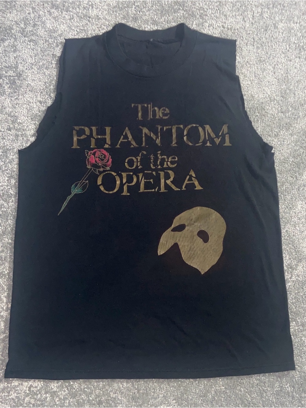 Self-destructed The Phantom of the Opera sleeveless T-Shirt Adult M vintage